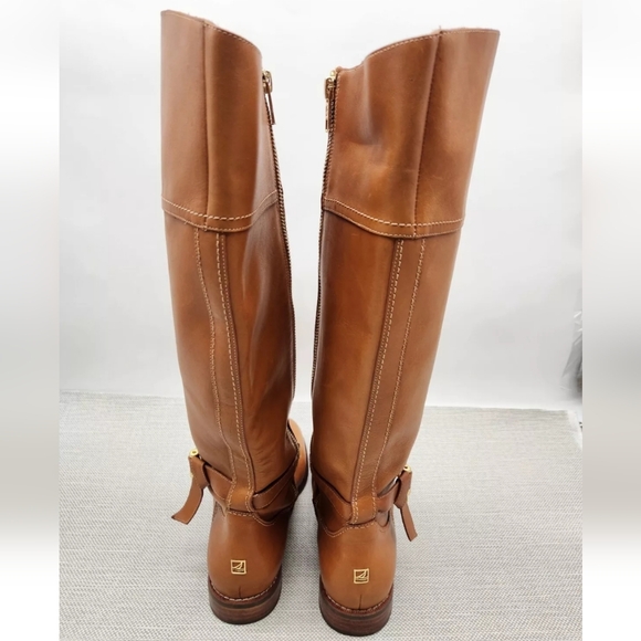 Sperry top sider sable size 7 M tan leather knee high riding boots waterproof - Picture 7 of 16